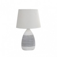 Distribuidor - Lâmpadas Diversas | Sobre Mesas Decoração | SOBREMESA CERAMICA SAX 1XE27 BLANCA PANT. BLANCA 42X25X25 CM Ref: 160671001